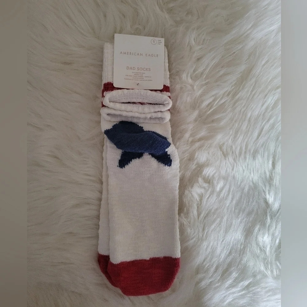 American Eagle Star Heeled  Dad Sock